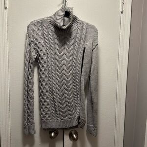 Sachin and Babi gray turtle neck sweater with zipper accent. New without tags!